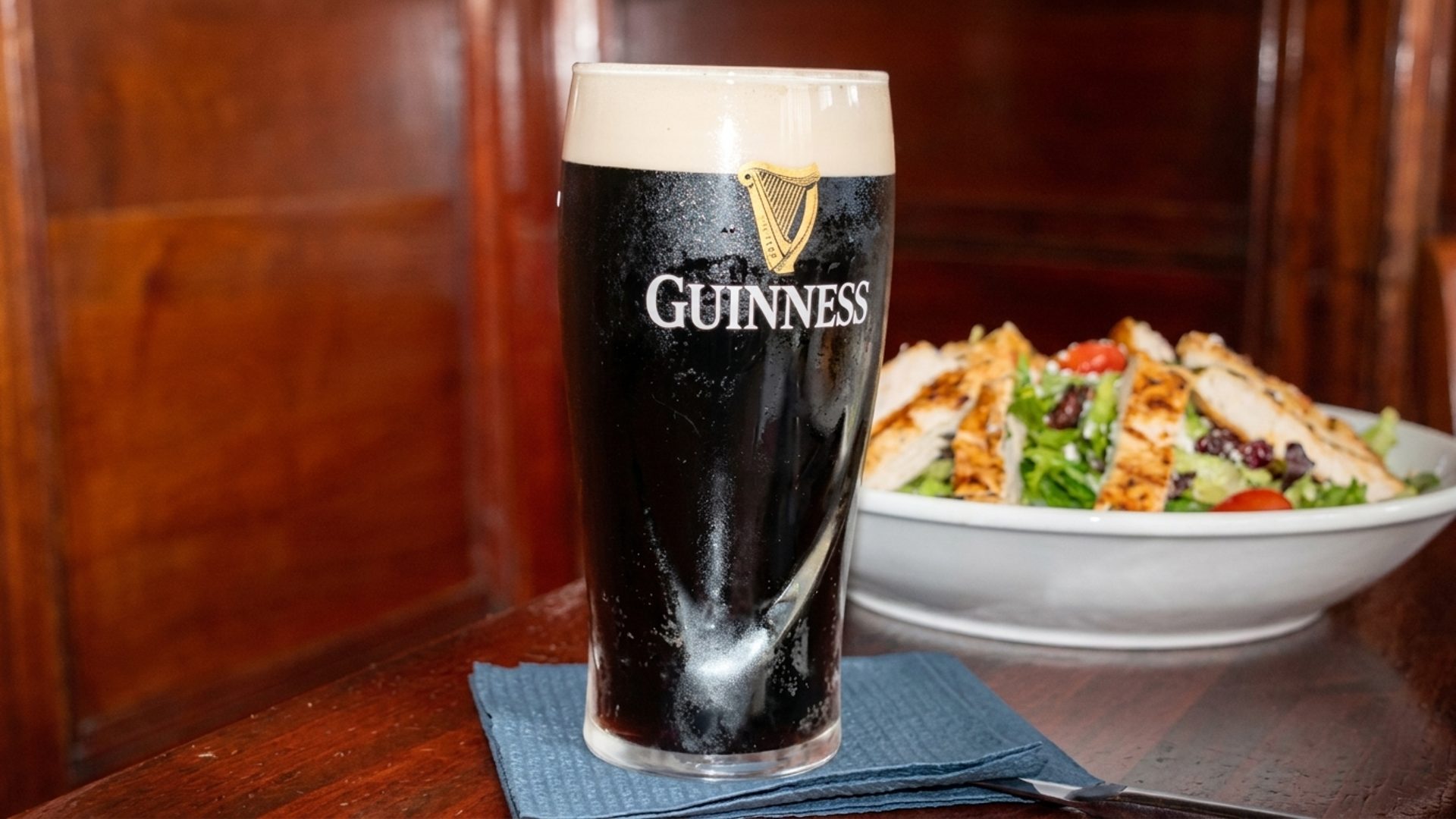 Guinness on draft — poured right