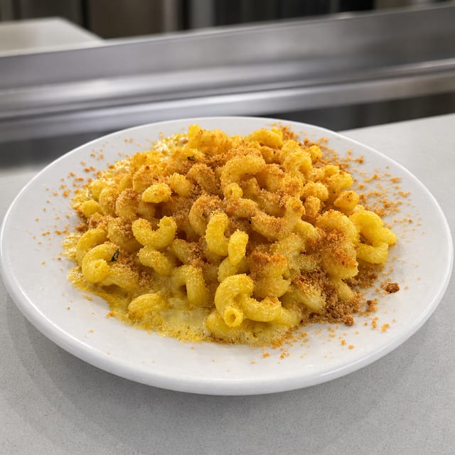Baked Mac & Cheese.