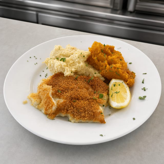Baked Haddock.